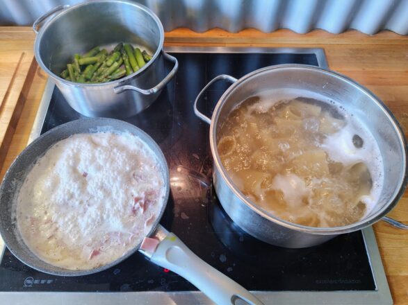 Paccheri con asparago verde